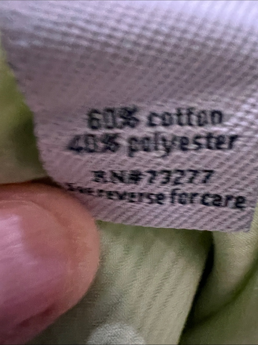 croft & barrow Light Green Short-Sleeve Button-Down Shirt H174. - Picture 9 of 10